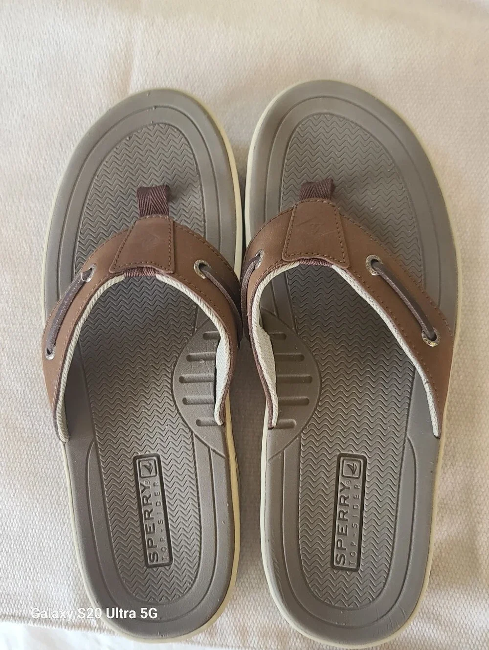 Sperry Men's Baitfish Thong Flip Flop Sandals  Size 9